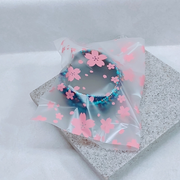 VINTAGE BOHEMIAN WESTERN TURQUOISE, PURPLE AND GOLD SEED BEAD WRAP BRACELET - Picture 8 of 8